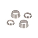 Stainless Steel SS316 1 1/2 Inch High Forged Pipe Fittings Double Ferrules (Front Rear) for High Temperature Applications