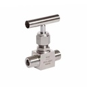 Stainless Steel SS316 3/8 NPT or BSPT Male Thread Manual Power Integral Forged Needle Valve 6000psi for Gas Media