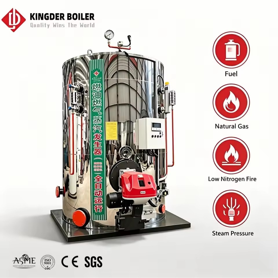 0.3Ton Low Industrial Gas/Oil-fired Stainless Steel Steam Generator Automatic Intelligent Control System Easy Install