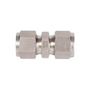 Type Carbon Steel Compression Double Ferrules Union Tube Fittings High Pressure UNF/UNC Thread Forged Zinc Plated for
