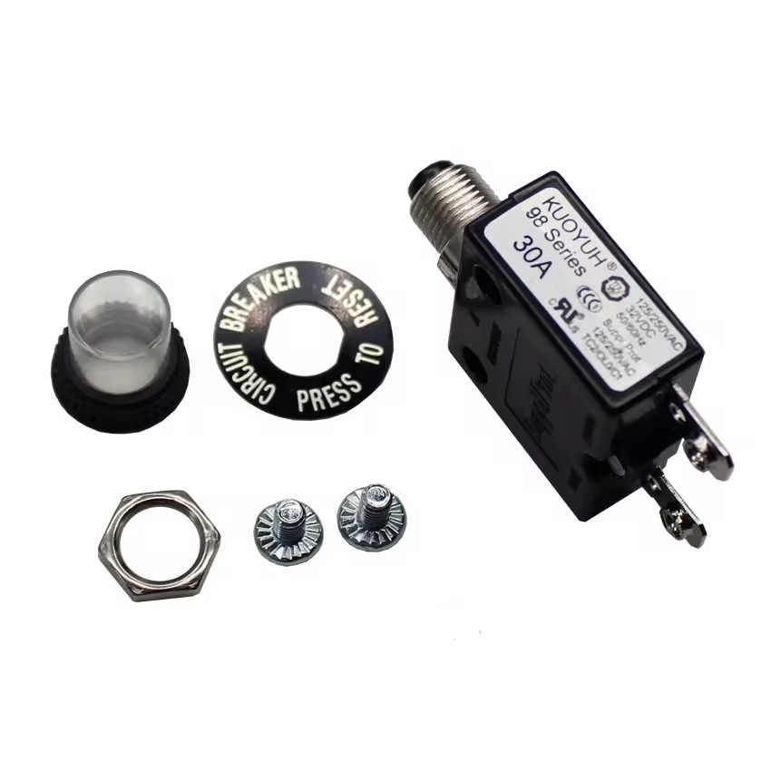 Kuoyuh 98 Series 30A Manual Reset Pump Motor Energy Saving Equipment Thermal Protector Circuit Breakers