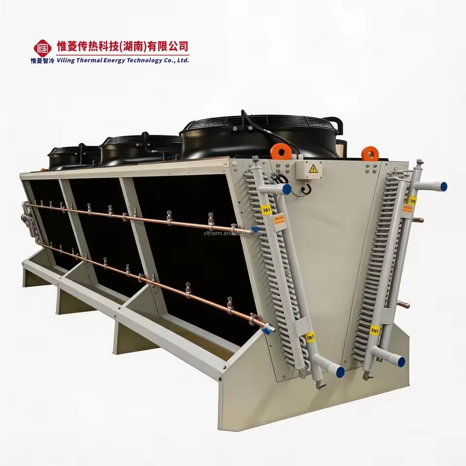 HVAC Refrigeration Sanyo Screw Compressor Automatic Dry Cooler Axial Fan for Process Cooling Energy Saving Digital Remote