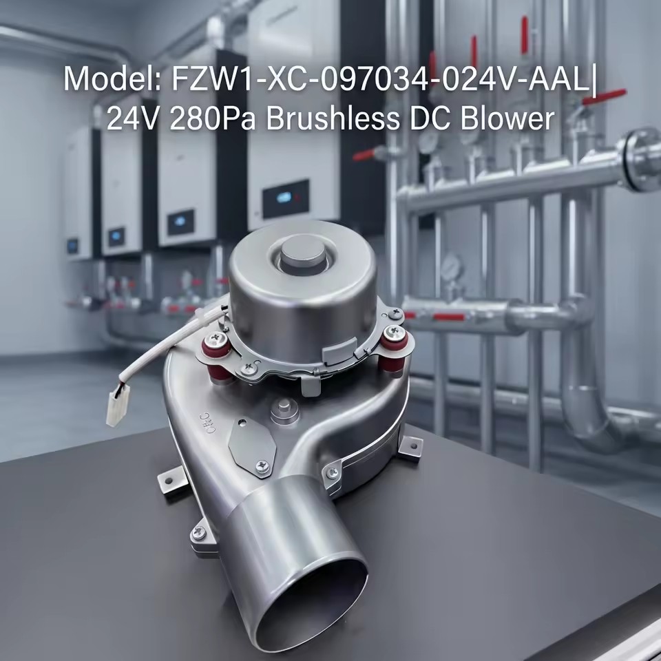 Brushless DC Blower Motor FZW1-XC-097034-024V-AAL 24V 2900RPM Low Noise Energy Saving for Gas Boiler OEM ODM Factory