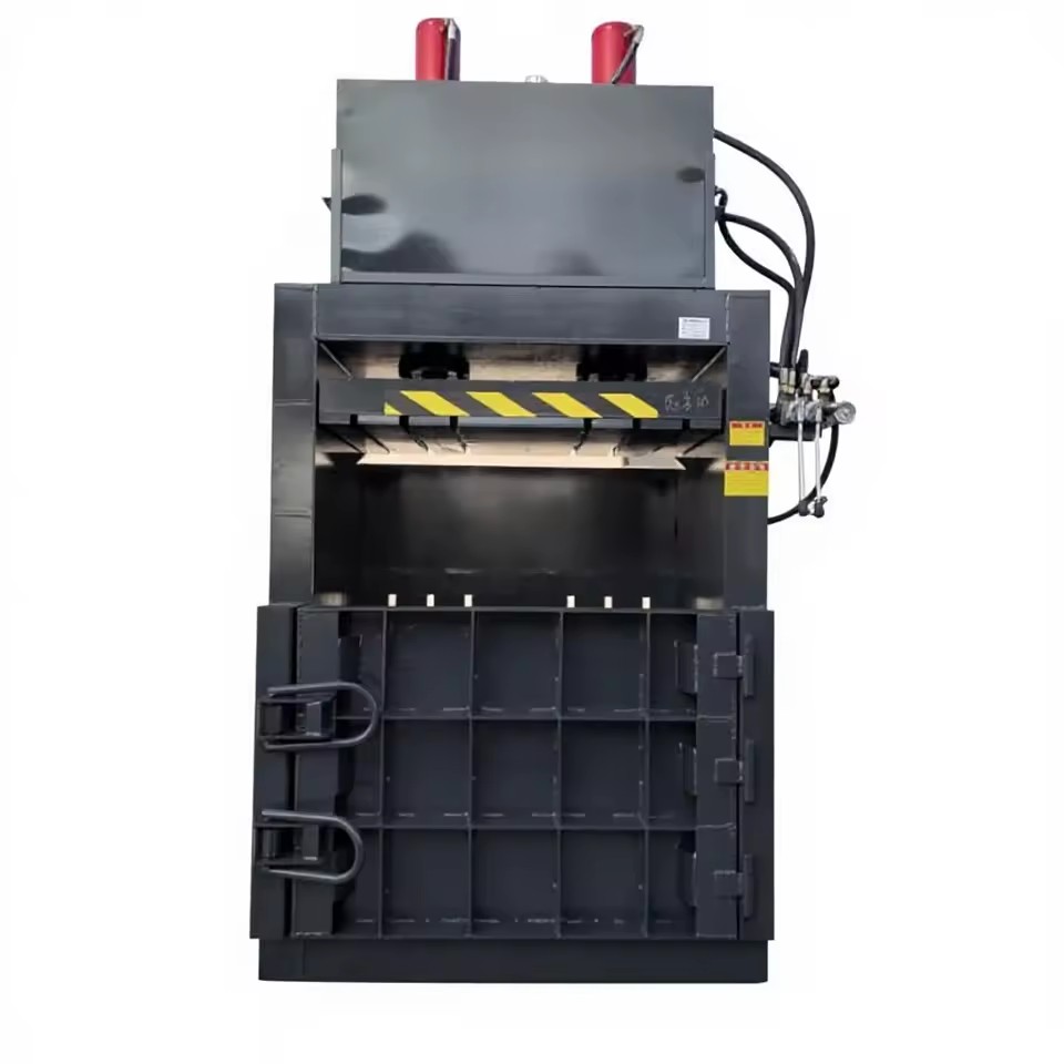 Automatic Vertical Hydraulic Baler 30 Ton for Used Cardboard Waste Paper Aluminum Stainless Steel Recycling-Energy Saving