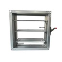 Stainless Steel Square Industrial Fire Damper HVAC Duct Smoke Electric/Motorized Energy Saving Flexible Hospital Gym Victorian