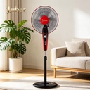 Electric Floor Fan Household Quiet Energy Saving Strong Wind Oscillating 16-Inch Blade 3-Speed Mechanical Timing Vertical Fan