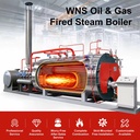 8Ton 10Ton 15Ton 20Ton WNS Series Skid-Mounted Oil/Gas Steam Boiler Operation Saving Installation Costs