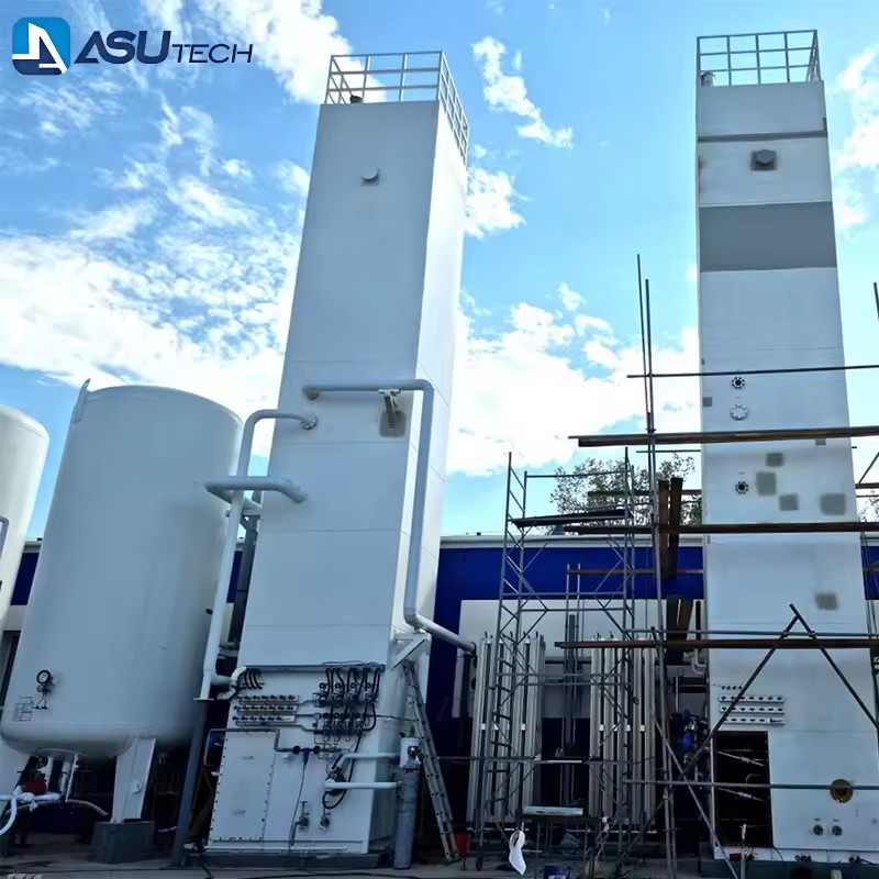 Cryogenic Air Separation Unit Oxygen Nitrogen Argon Generator PLC Pump High Efficiency Liquid Plant with Best Price