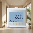 AC603F Digital Programmable WIFI Optional Heating Fan Coil Thermostat 220V/24V Energy Saving Flame Retardant PC+ABS Square