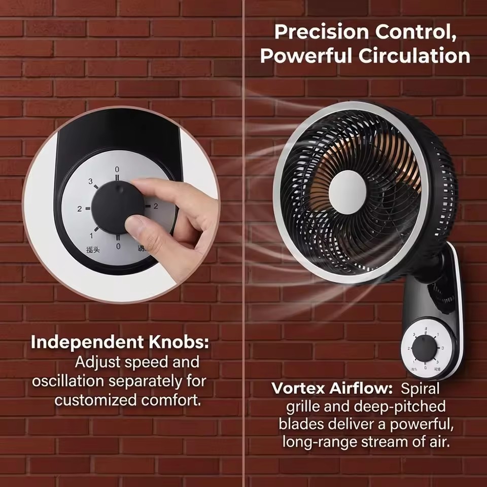 High Velocity Energy Saving 16" Wall Fan CE CB Certified Colling Fan for Middle East European Market