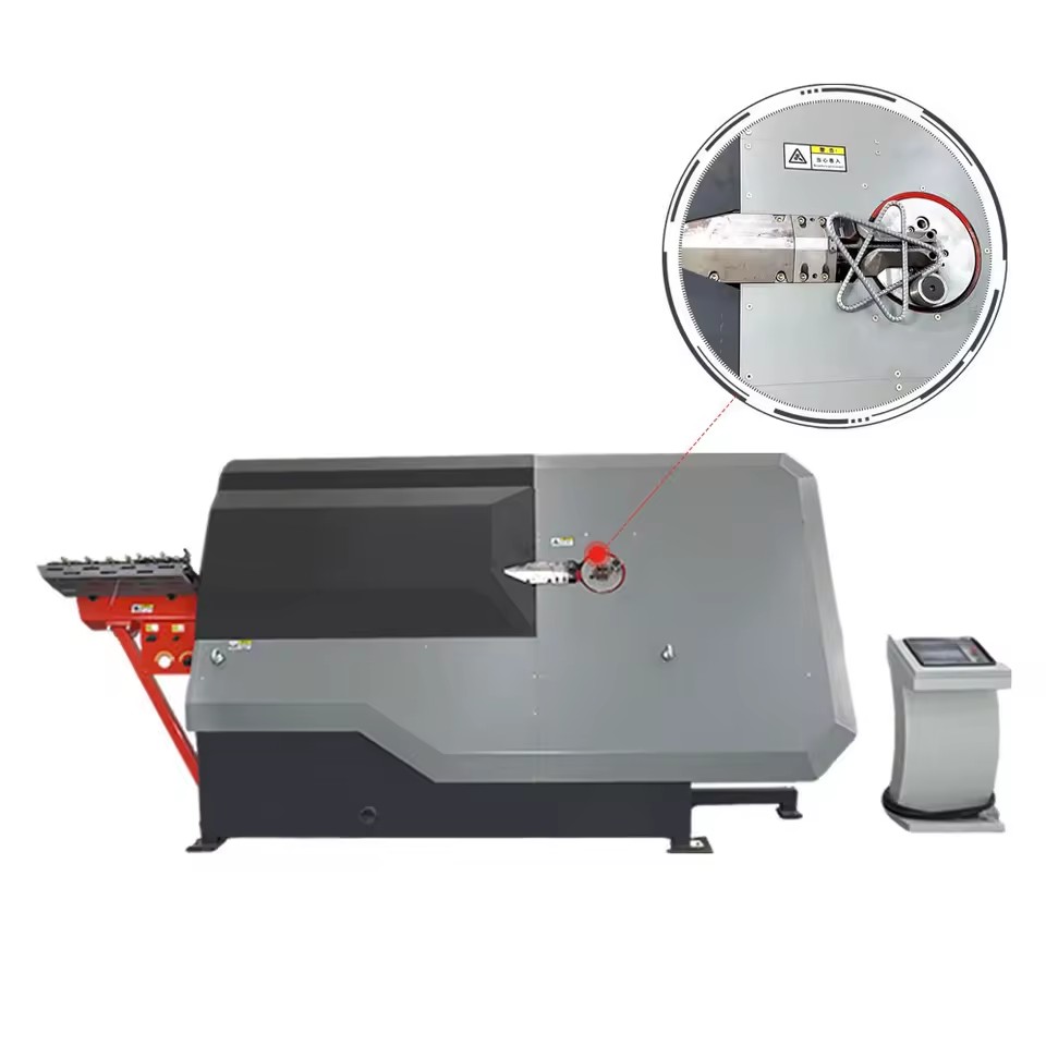 High Efficiency CNC 4-16mm Stainless Steel Rebar Stirrup Bending Machine PLC Control Automatic Steel Bar Straightener Bender