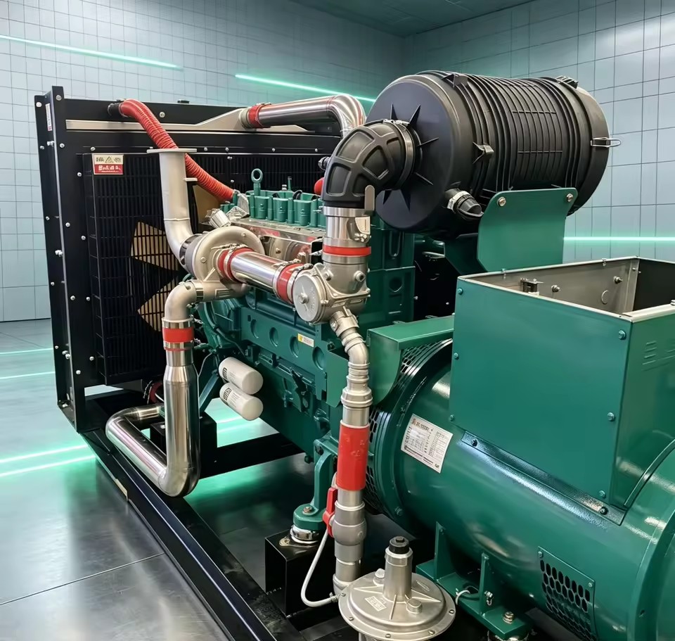 200kW Open Frame Gas Generator Set with Auto Start System High Efficiency Standby Power Genset