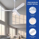 230v Energy Saving Hanging Fans 56 Inch LED Ceiling Fan Ceiling Fan with Light 5 Speed Regulator Remote Control