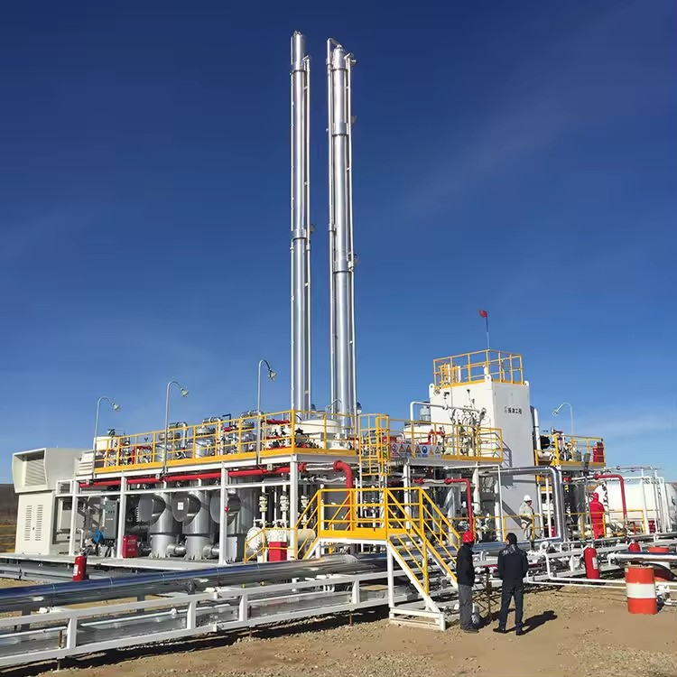 LNG Plant Liquefaction Generator Skid Gas Plant with Core Components-Engine PLC Motor for Sale