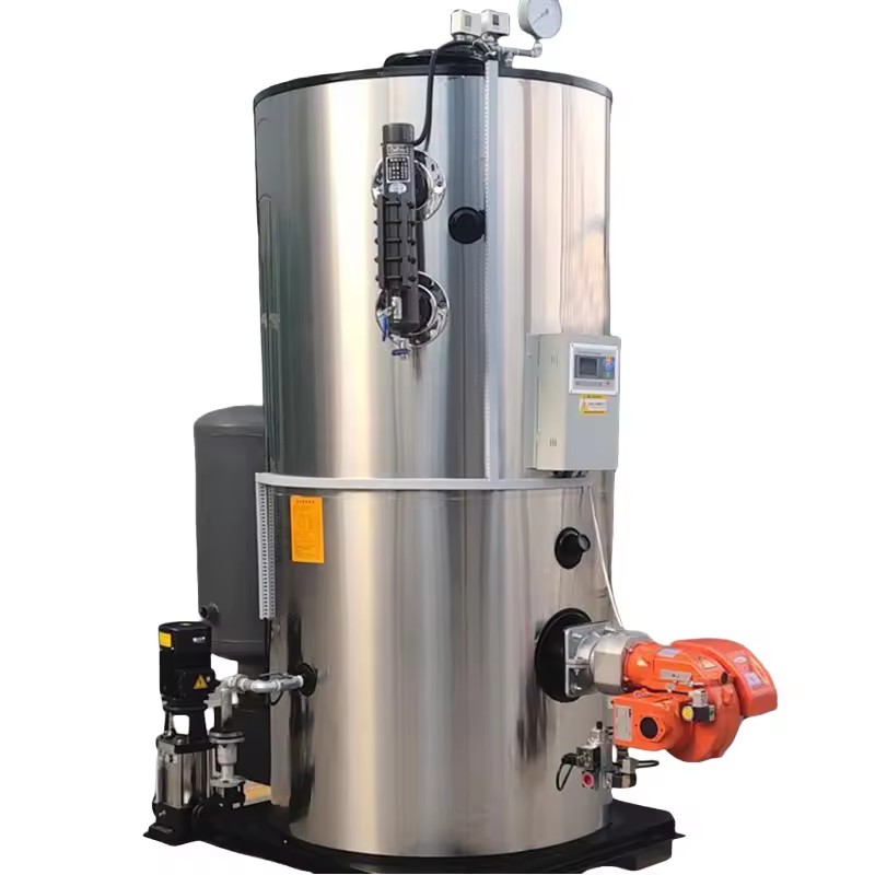 300kg Vertical Fire Gas Oil Steam Generator Low Pressure 500kg/h Industrial Use Automatic PLC Controlled High Efficiency 2 Year