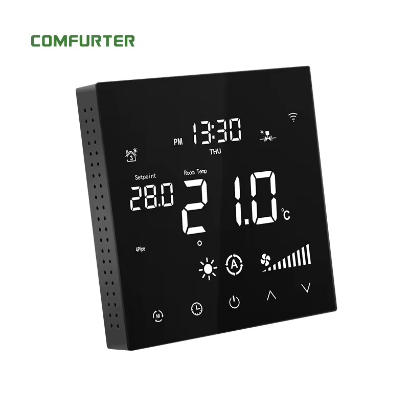 Wireless Room Low Temperature High Limit 24V Modbus Window Ac Digital Hvac Remote Shenzhen Ai Smart Thermostat
