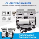 Energy Saving Oil Free Vacuum Pump 120V 220V Single Phase with Low Power Use for Laboratory Filtration and Environmental