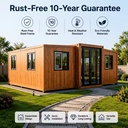 Furniture Sourcing Energy Saving AC Optimized 20ft Prefabricated Tiny Home High Insulation PU Panels for Extreme Heat Housing