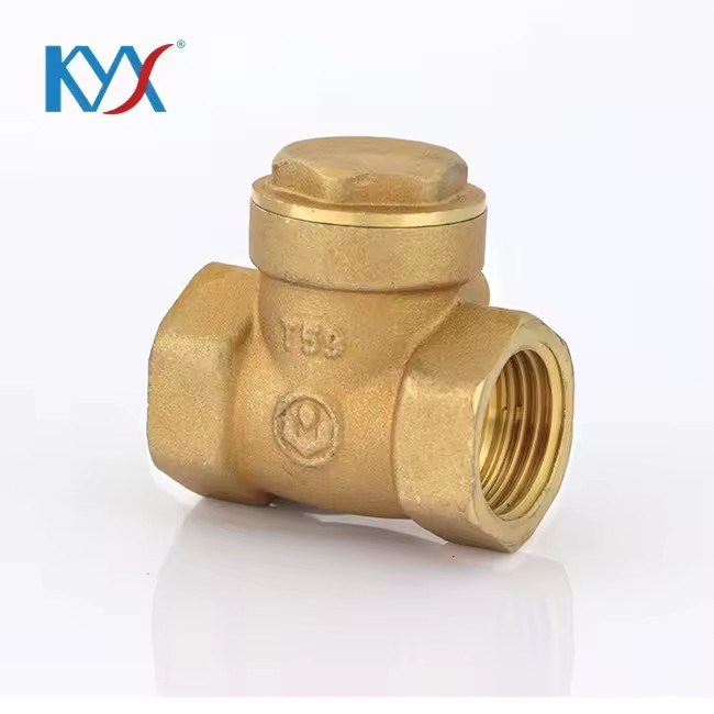 Brass Swing Check Valve Bronze Sealing Manual Operated One Way Non Return Valve for Water