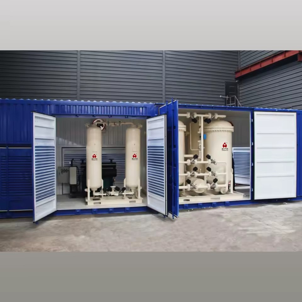 Industrial Containerized PSA Oxygen Generator for Remote Mining Site and on Site Gas Supply Solution