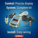SANHUA EEV Kit Electronic Expansion Valve Control Kit SEC611 SEC612 Controller + Sensor + LPF Valve for Cold Room Refrigeration