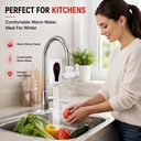 3S Quick Hot Energy Efficient LED Digital Display Hot Water Tap Electric Water Heater Faucet for Bathroom Basin