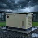 12kW Residential Standby Gas Power Generator NG LPG Dual Fuel Quick Install Roof Ground Elevated Support