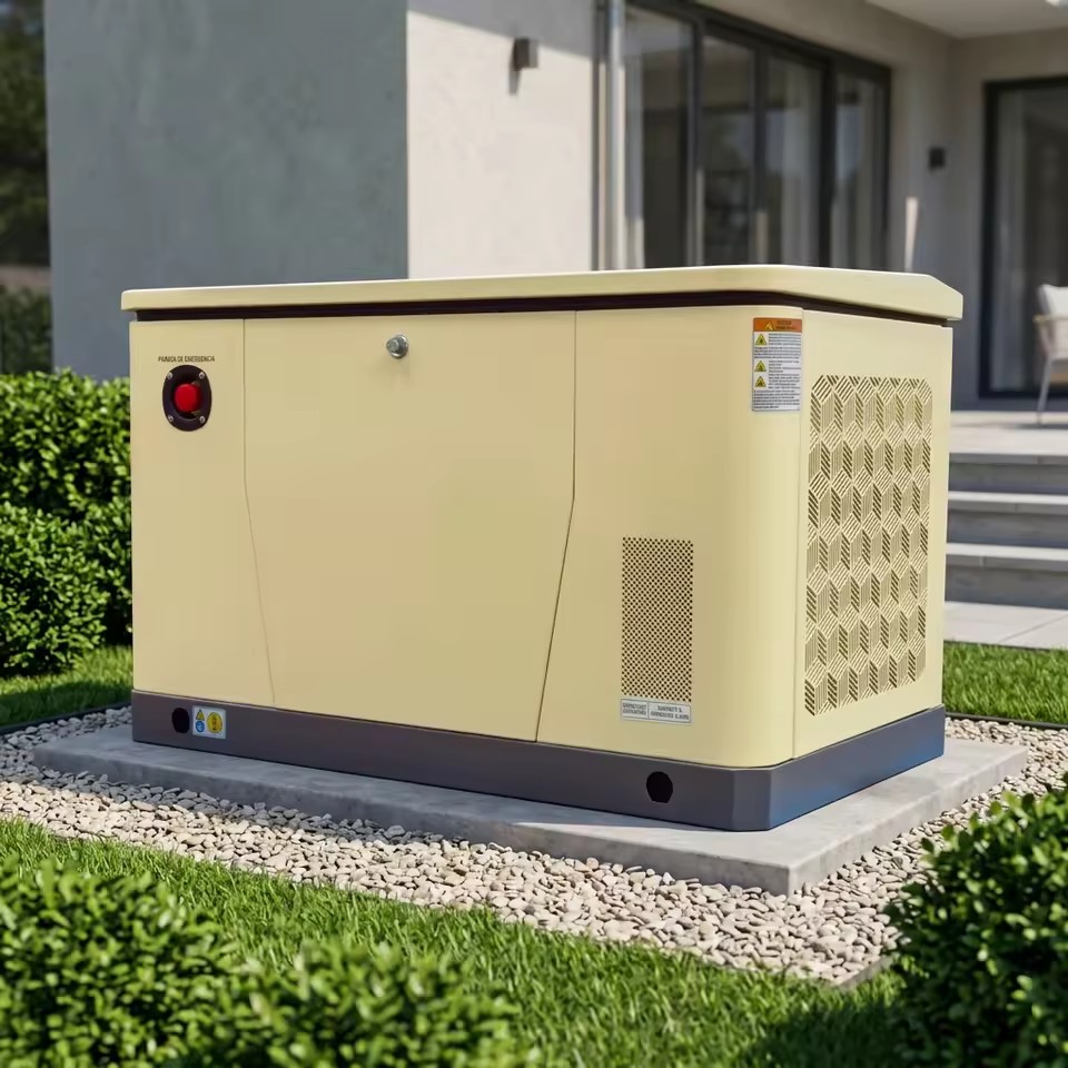 12kW Home Backup Gas Generator Dual Fuel NG LPG Auto Transfer Start Easy Installation Stand Solution