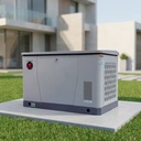 12kW Standby Home Generator Natural Gas LPG Dual Fuel Automatic Start Easy Install Elevated Base Rooftop Use