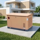 12kW Whole House Gas Generator NG LPG Dual Fuel Emergency Backup Easy Mounting Ground Elevated Roof Setup