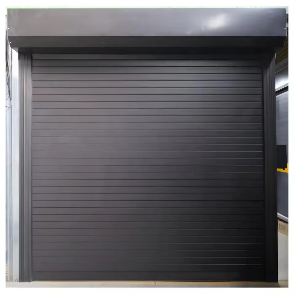 Automatic Iron Garage Doors Electric Remote Control Insulated Sectional Villa Design Warehouse Entry Energy Saving