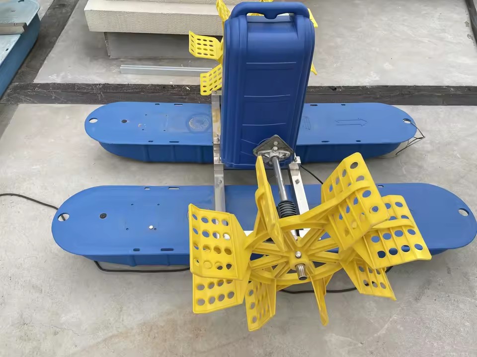 Photovoltaic Water Wheel Aerator, Fish Pond Oxygenator, Solar Aeration Machine for Landscape River Water Purification