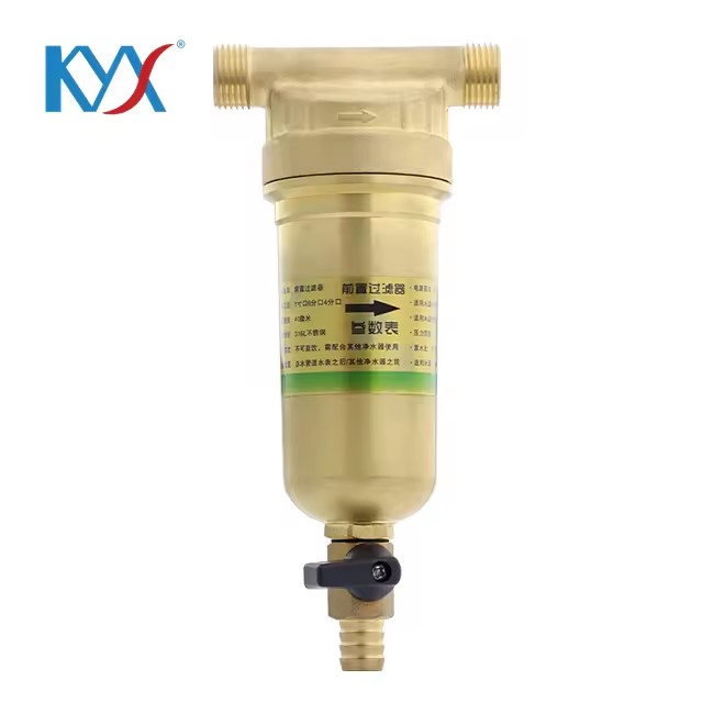 Family Removing Sediment Brass Washable Household Pre-Filtration Water Purification System