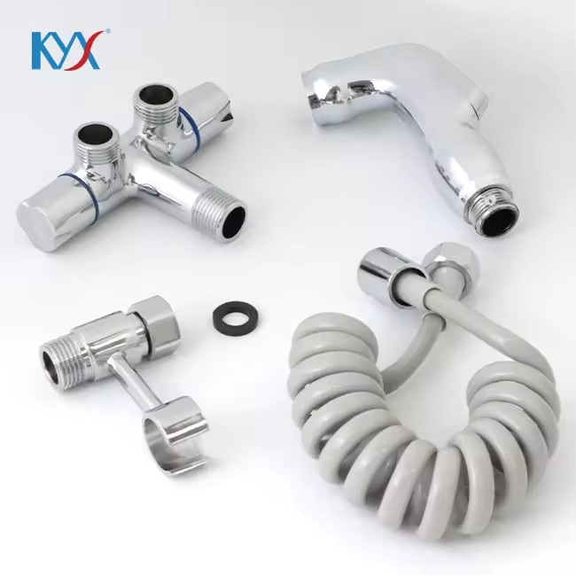 Hot Selling Brass Wall-mounted Handheld Bidet Spray Toilet Cleaner Set Toilet Companion Flusher