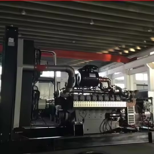 Silent Biogas Syngas Natural Gas Biomass Gas Generator Set Auto/Remote Start Water Cooled 400-950Kw 95% Efficiency IP55