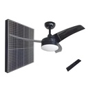 42-Inch Solar Battery Powered LED Ceiling Fan Energy Saving DC Motor Day-Night Cooling Easy Fan for Outdoor Household Industrial