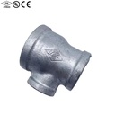 Threaded Zinc Plated Malleable Casting Iron Female High Pressure Variable Diameter Reducing Tee for Pipe Fitting Plumbing Hose