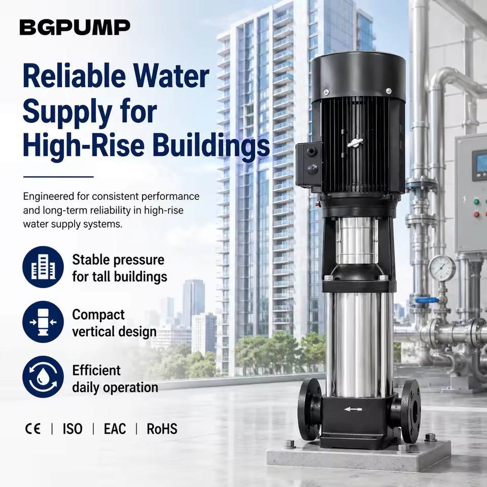 Lightweight Vertical Stainless Steel Self Priming Multistage Centrifugal Water Pump