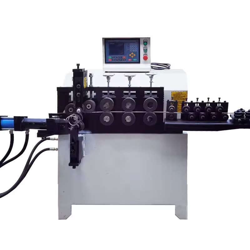 CNC Automatic Rebar Stirrup Bender Screw Bar Forming Machine Steel Bar Pipe Tube Straightening and Bending Machine Rolling
