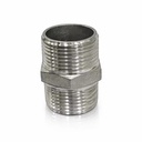 Reducing Hex Nipple 3/4" X 1/2" Threaded BSPT/BSPP/NPT Stainless Steel Low Pressure Pipe Fittings