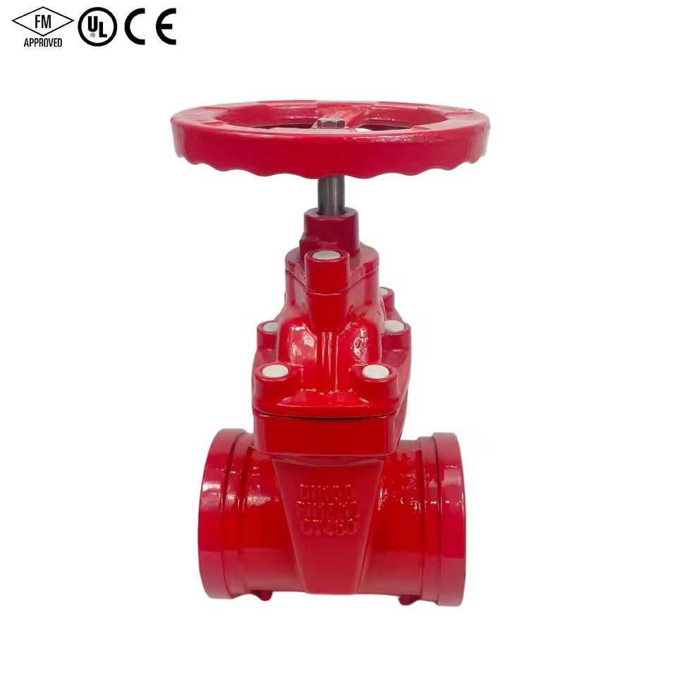 FM UL Certified Grooved Gate Valve Non-Rising Stem NRS Resilient Seated for Fire Protection
