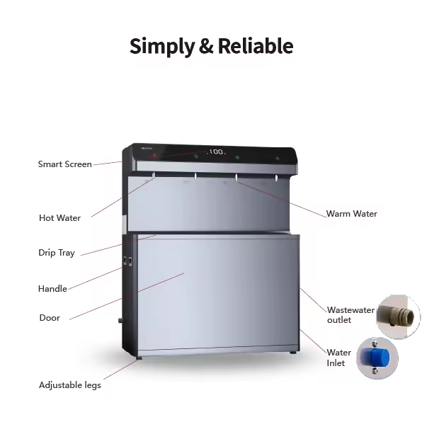 English: Energy Saving Public Water Cooler Dispenser Stainless Steel Vertical Drinking Water Equipment