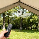 Lightweight Solar Fan Rechargeable USB & Solar Charging with Battery for Camping Home Emergency Outdoor Portable Ceiling Fan