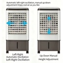 Mini Portable Electric Evaporative Air Cooler 3 Speed 15H Timer 90 Oscillation Low Noise Energy Saving Household Hotel Outdoor
