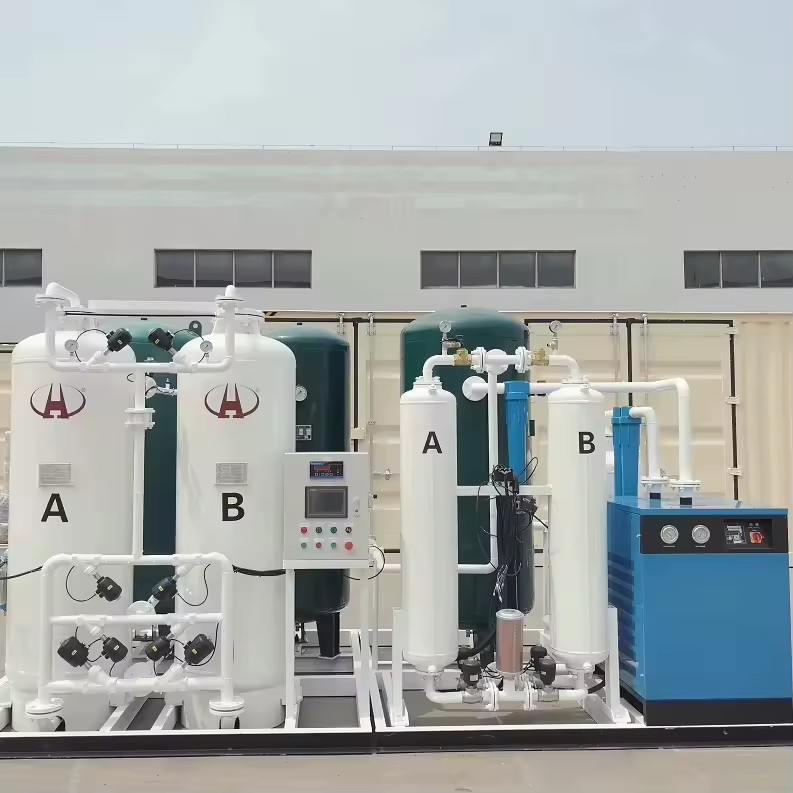 93% 50Nm³/h Aquaculture Oxygen Generator, Custom PLC Energy-Saving Oxygen System Stable Gas Supply