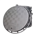 EN124 A15 B125 C250 D400 Frame 800*800 Ductile Iron Hot Dipped Galvanized Manhole Cover Cutting for Walkway Water