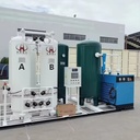 Small Flow 50Nm3/Hr Oxygen Plant PSA O2 Generator With 93% -99.5% Purity PLC Control Stable Gas Supply Quick