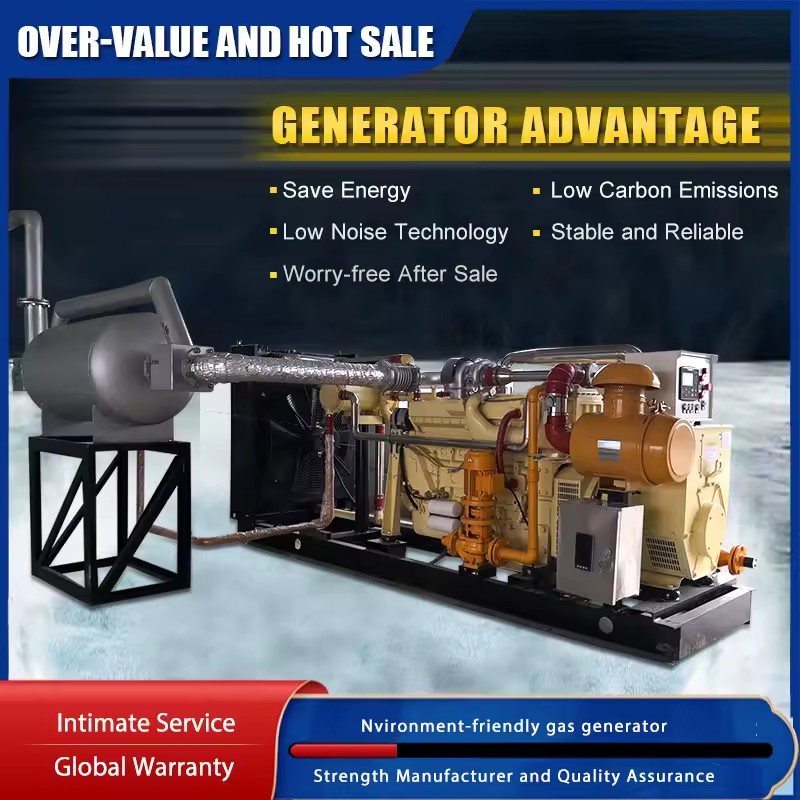 EPA 10kW-600kW Single Biogas Generator Set Water Cooling LPG Fuel Brushless Excitation for Natural Gas Featuring Chp Canopy 95%