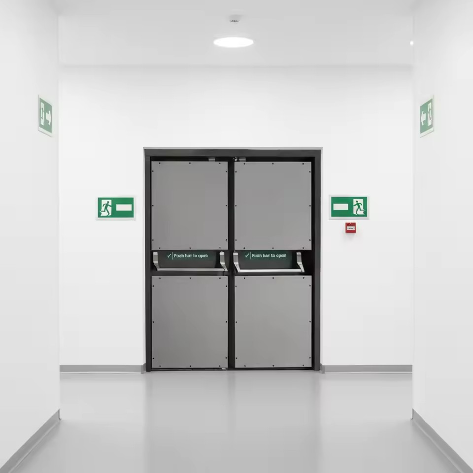 Energy Saving UL CE WH Standard Fire Proof Door Good Sealing for Office Commercial Space