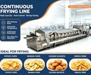 Automatic Electric Gas Lpg Diesel Custom Capacity Continuous Fryer for Fried Food Processing Line